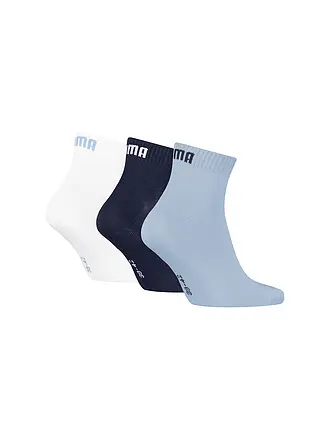 PUMA | Chaussettes de loisirs Quarter Plain, lot de 3 | hellblau